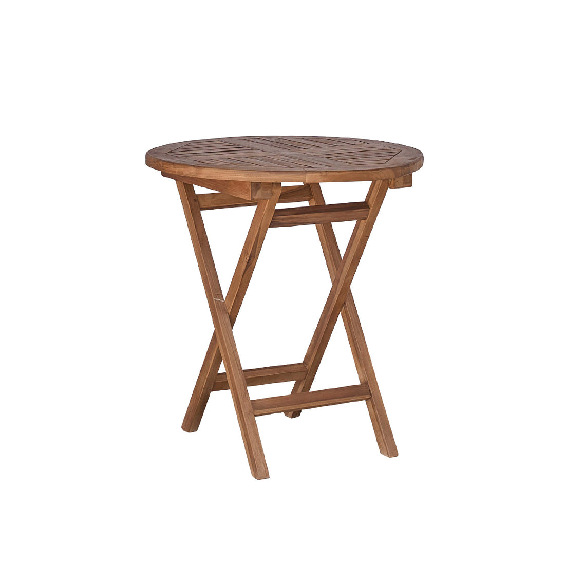 BALI - Tavolo da giardino rotondo in teak massello oliato per 4 pers.