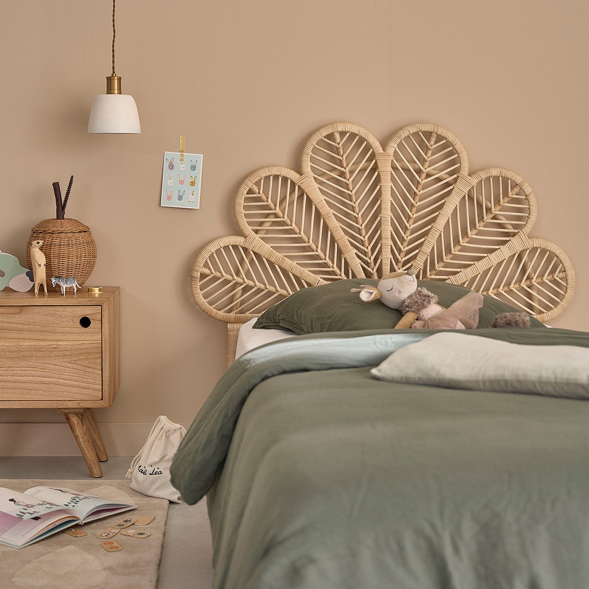 COLETTE - Testiera in rattan 90 cm