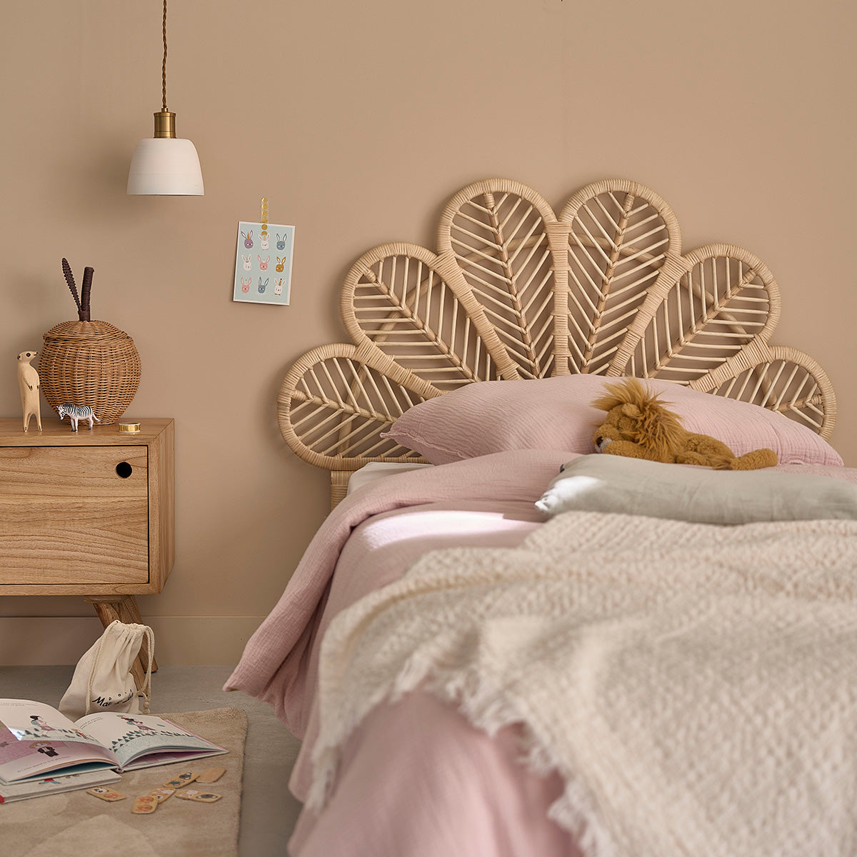 COLETTE - Testiera in rattan 90 cm