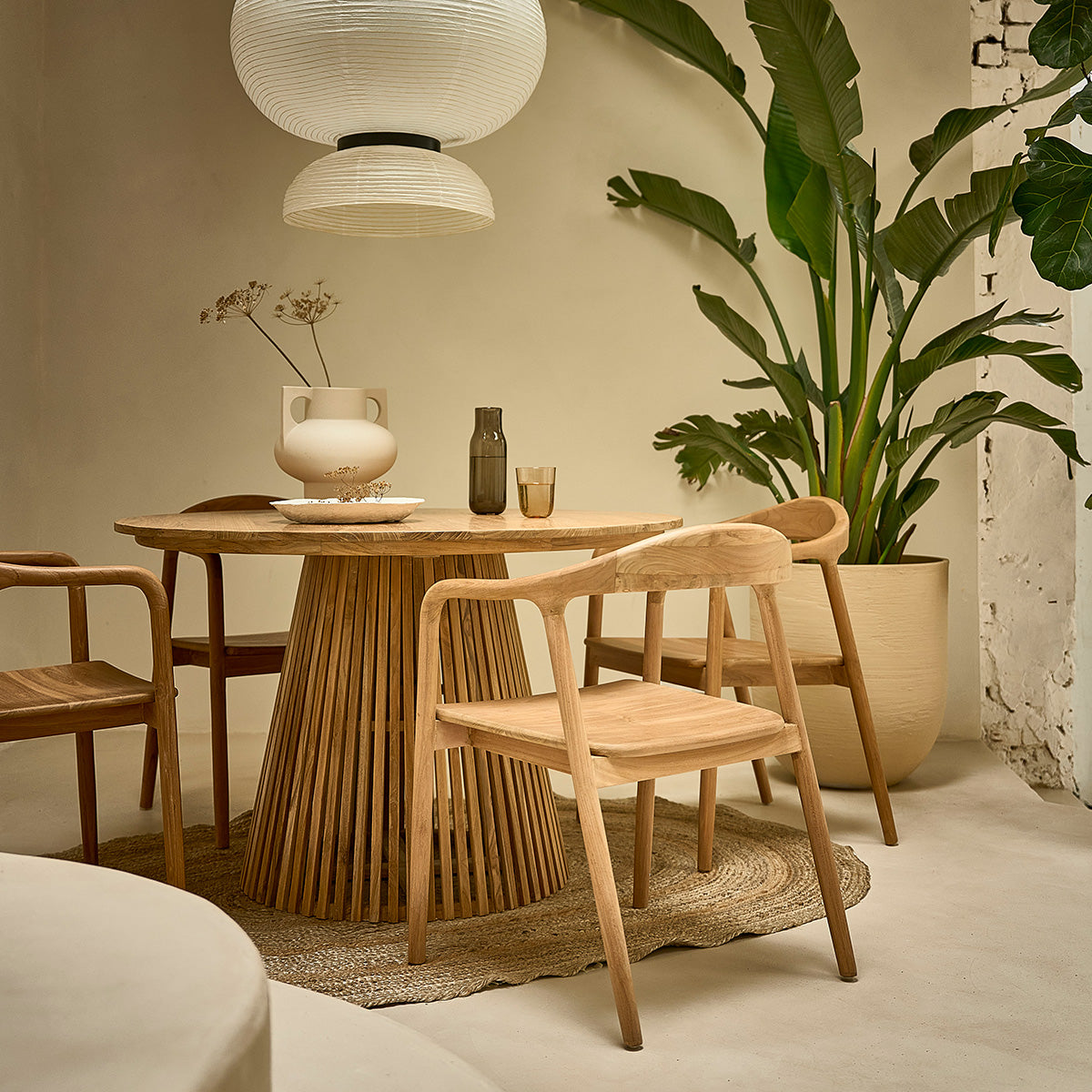 AMBRE - Set di 2 sedie  in teak massello
