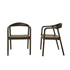 Set di 2 sedie in teak massello nero