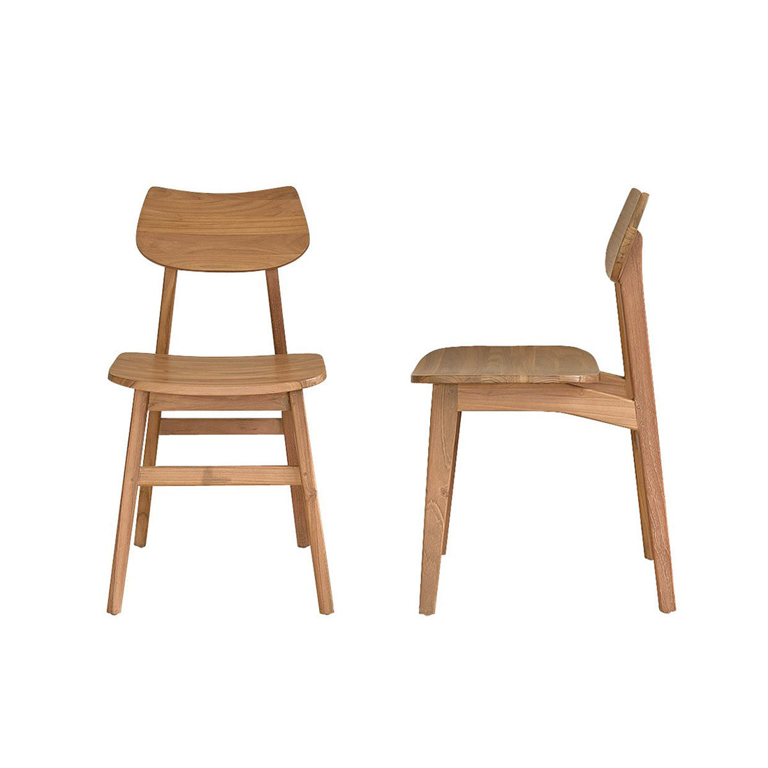 ADELE - Set di 2 sedie in teak massello