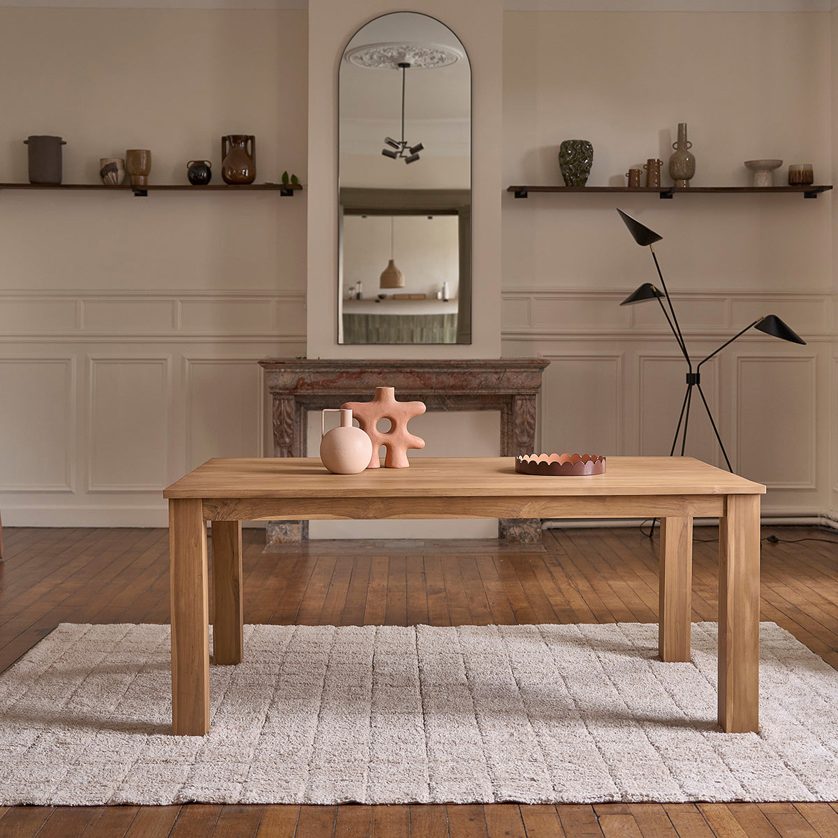 BOSTON - Tavolo in teak massello per 8 pers.