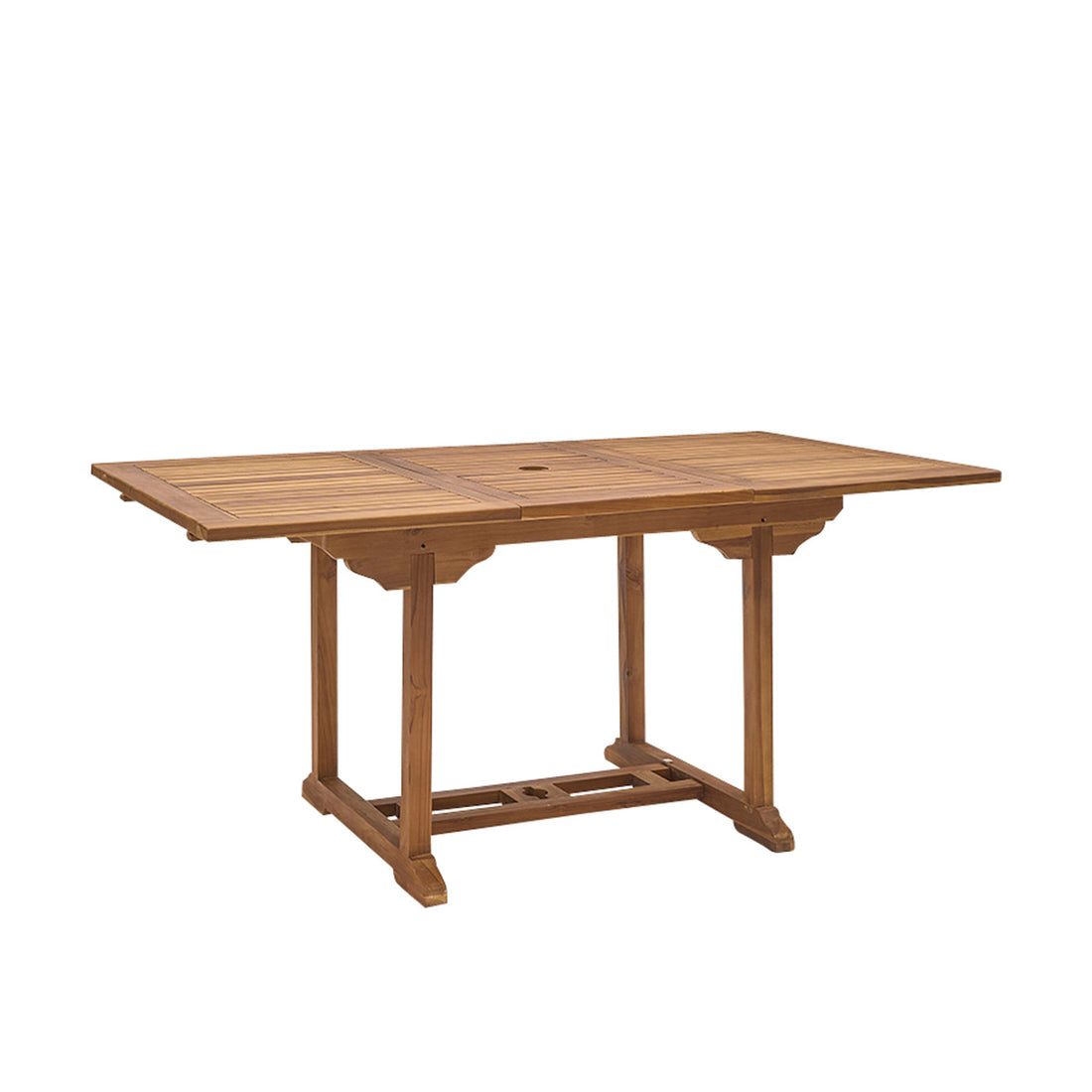 BALI - Tavolo da giardino allungabile in teak massello oliato per 6/8 persone.