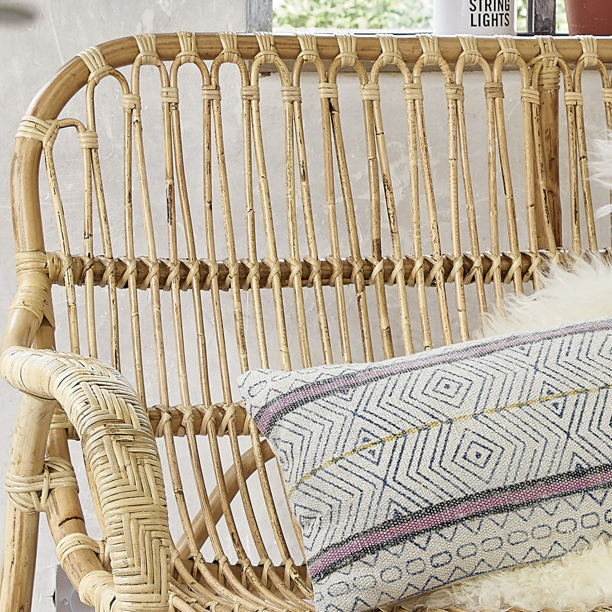 PAOLA - Panchina in rattan