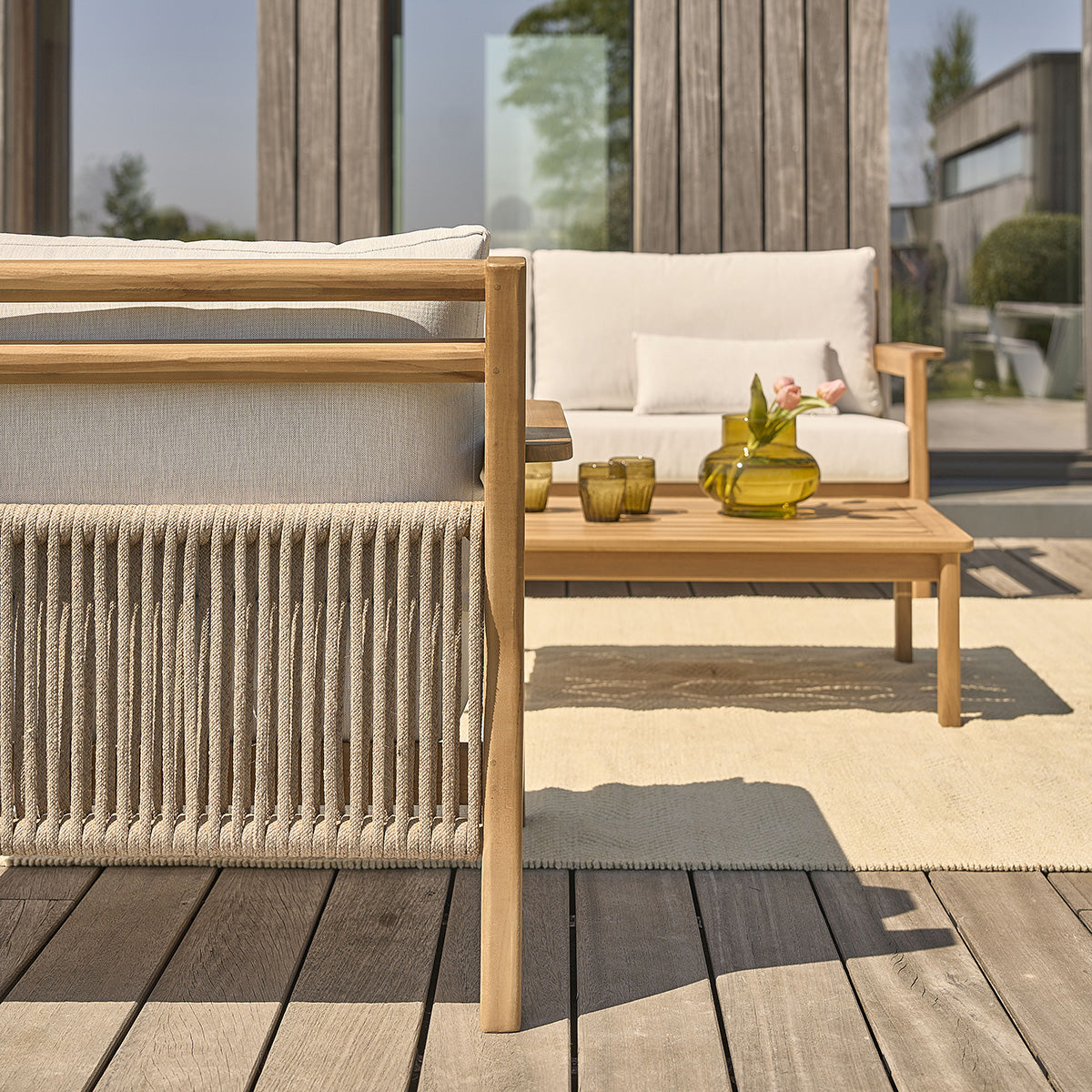 MAORA - Tavolino da giardino in teak massello