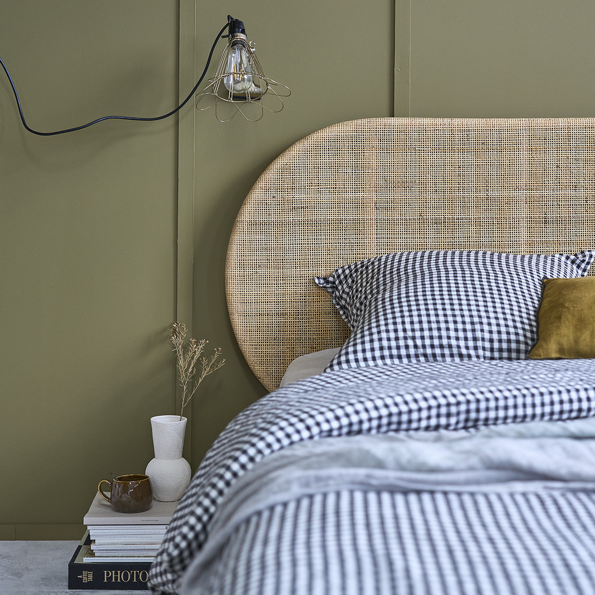 JANE - Testiera in rattan 180 cm