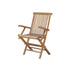 Poltrona da giardino pieghevole in teak massello