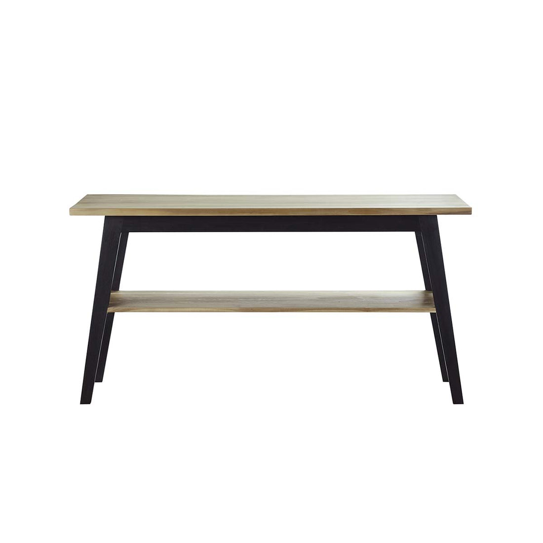 SARA - Mobile da bagno in teak massello con gambe nere 150 cm