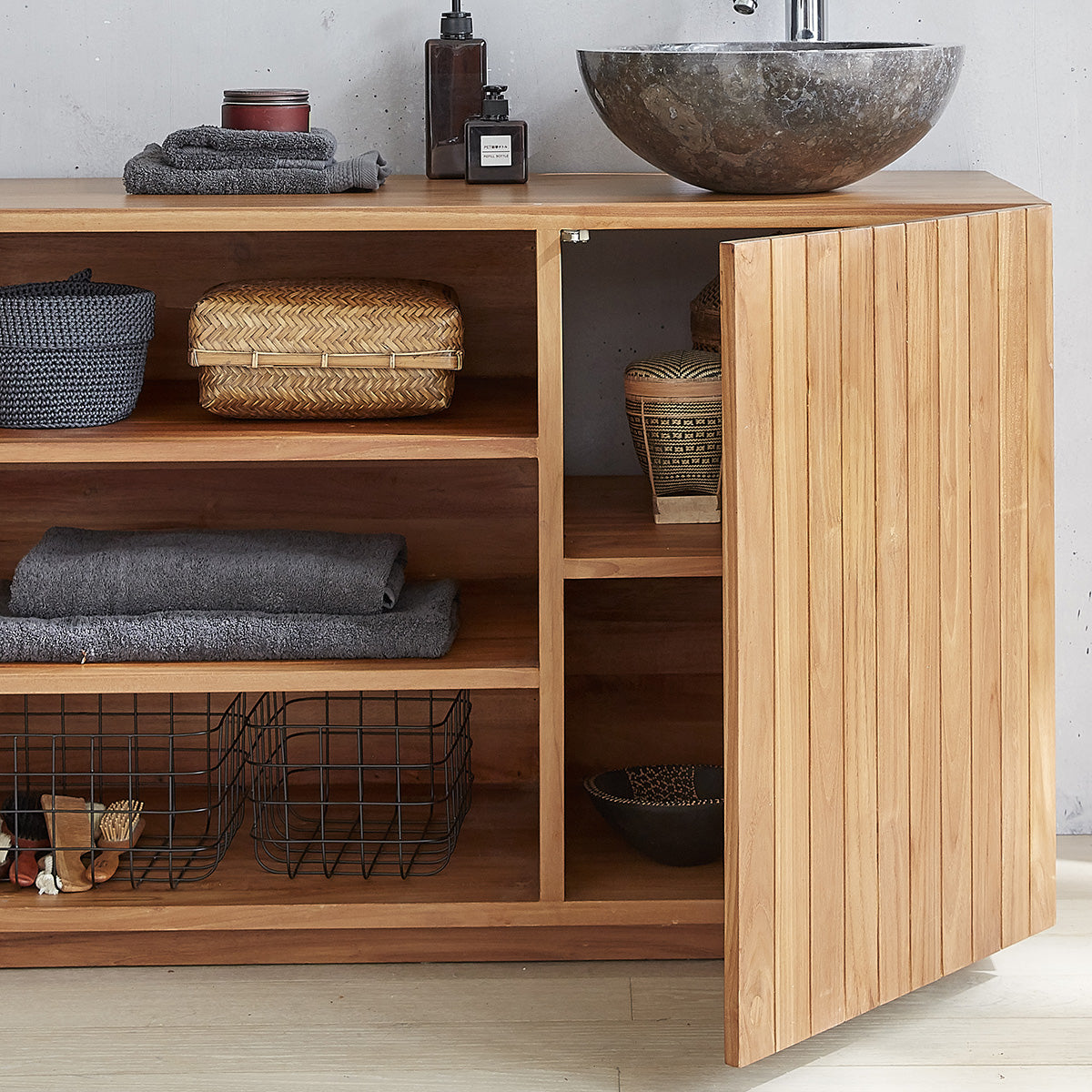 RIO - Mobiletto in teak massello 120 cm