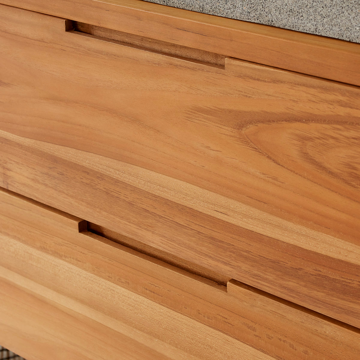 MAË - Mobile da bagno in teak massello sospeso 115 cm