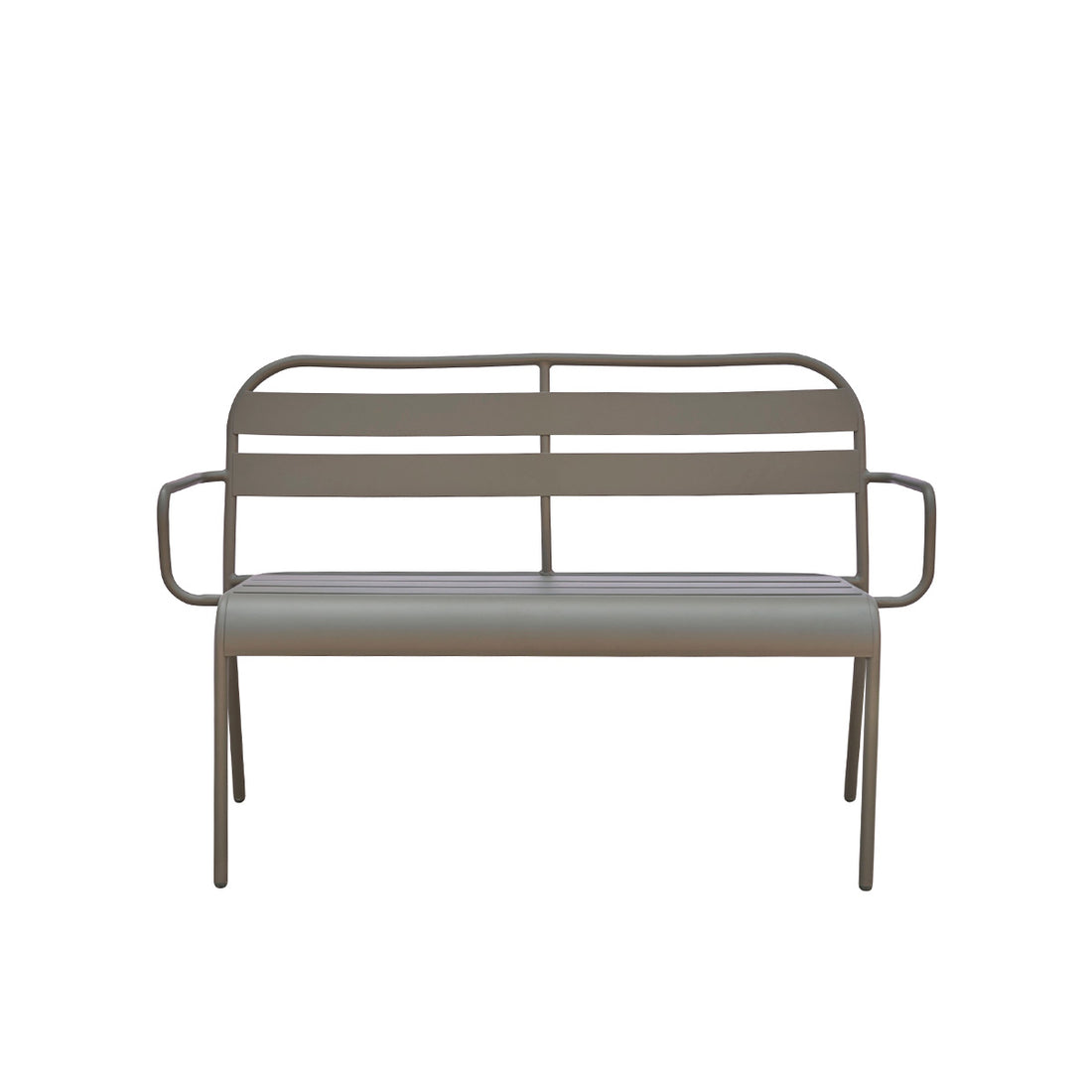 ZÉPHIR - Panca in alluminio verde 118 cm