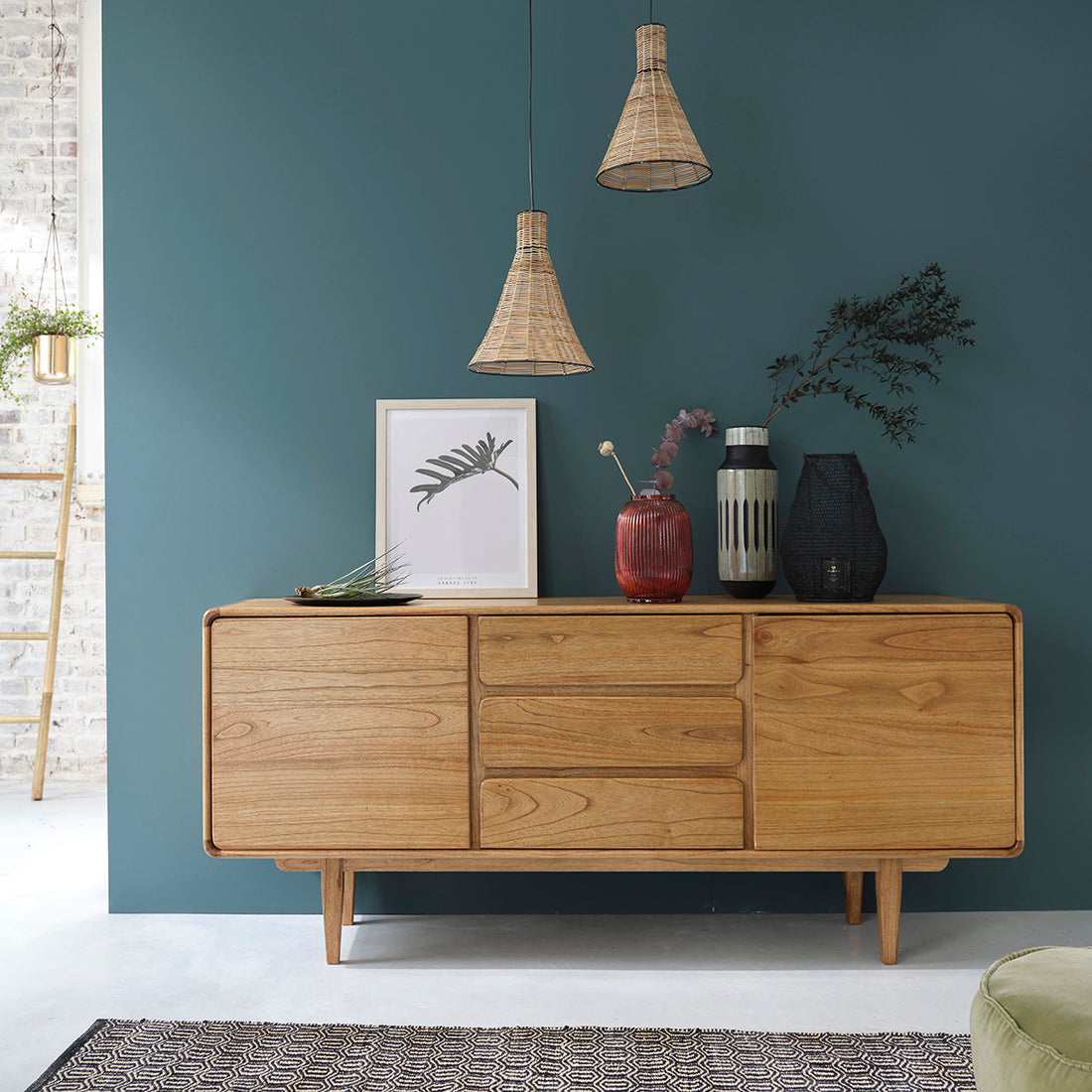 LISON - Credenza  in mindi massello 180 cm