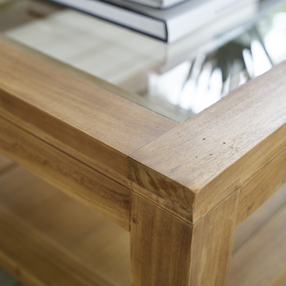 BOSTON - Tavolino in teak massello da 120 cm