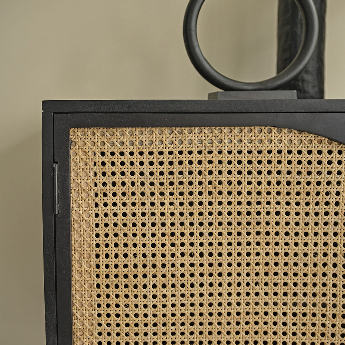 ZULMA - Credenza in mango massello e midollino 160 cm