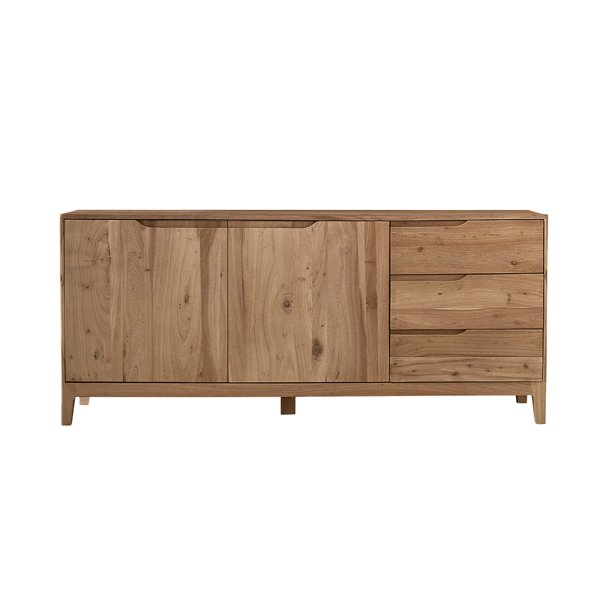 SAMSO - Credenza in acacia massiccia da 170 cm