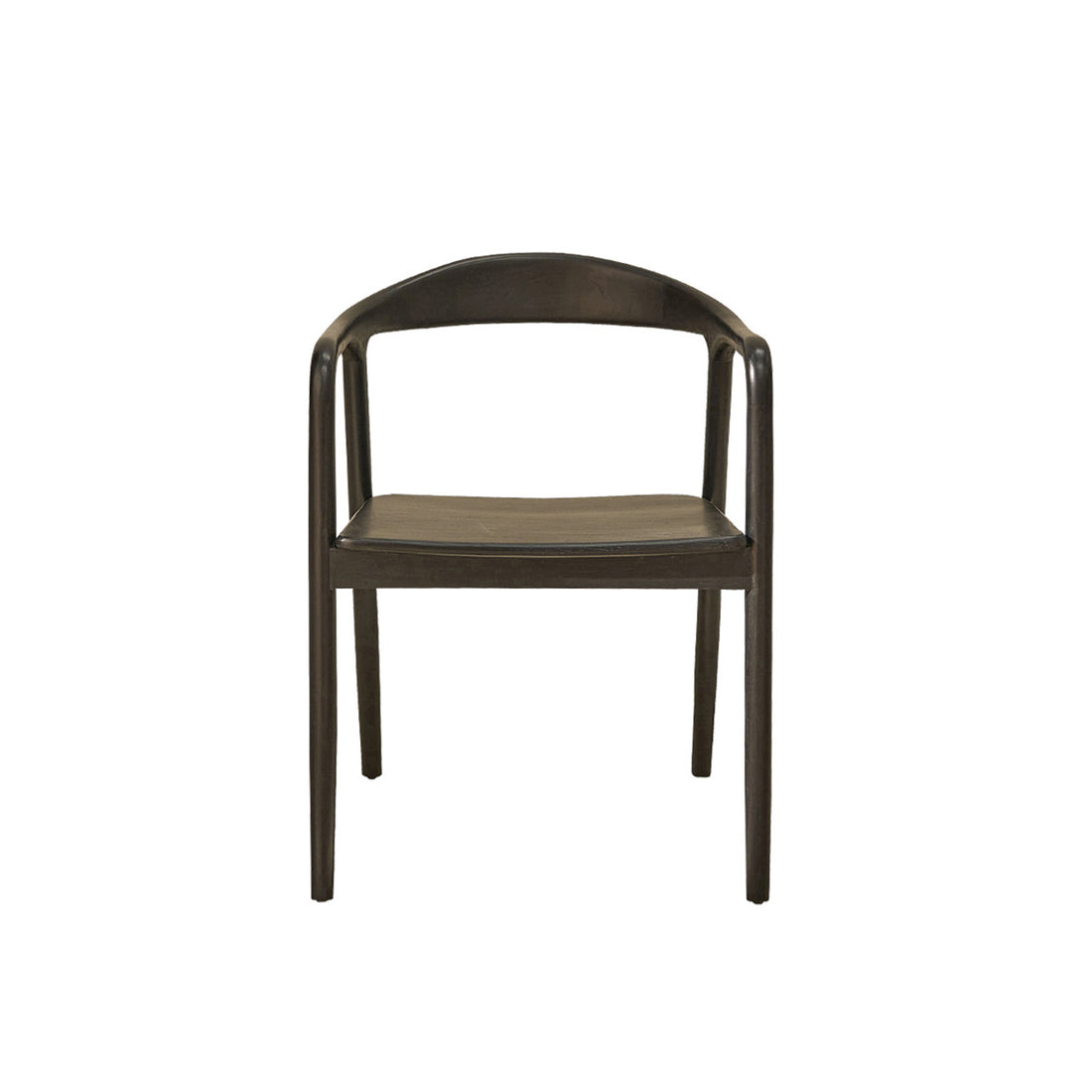 AMBRE - Sedia in teak massello nero