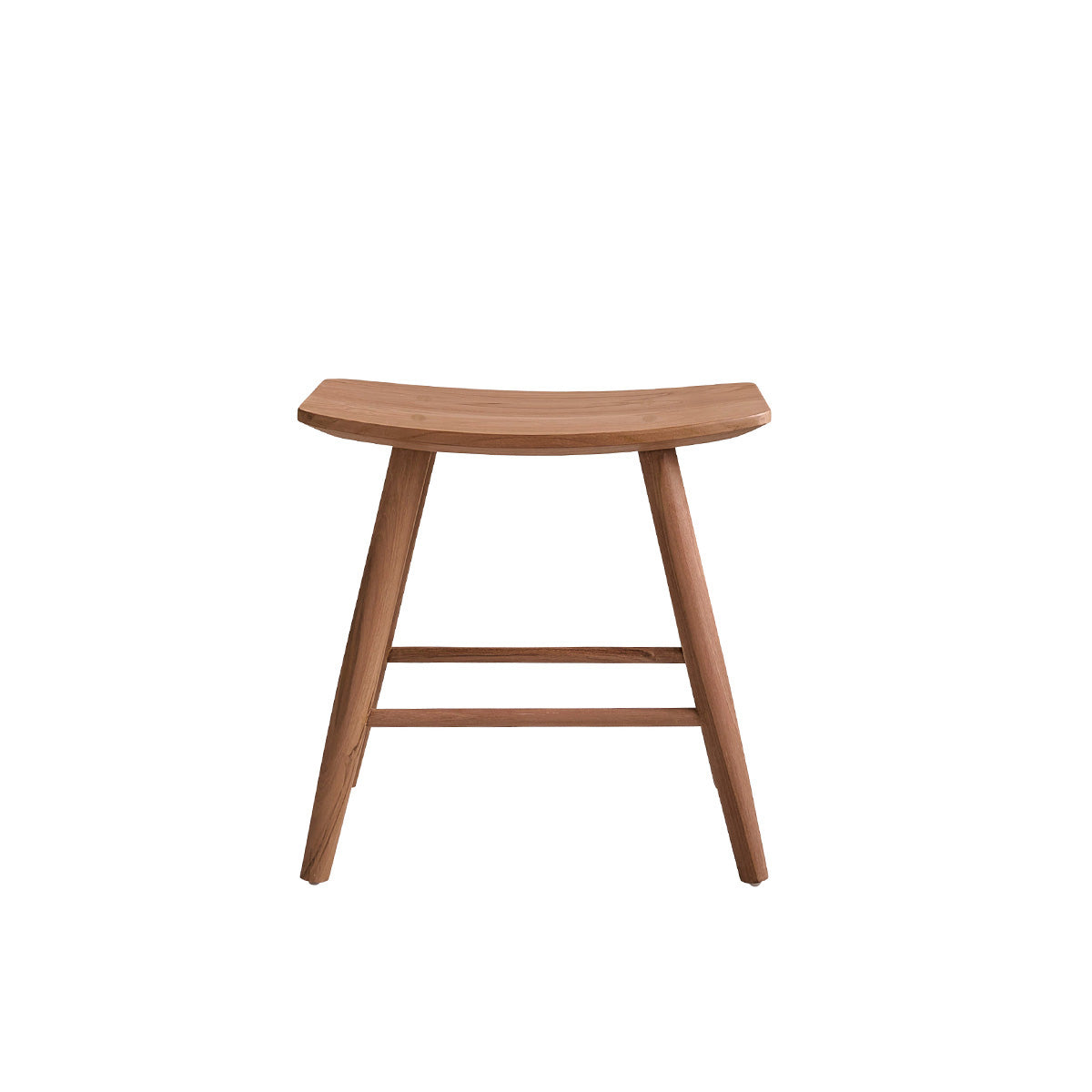 AMBRE - Sgabello da bar in teak massello 45 cm