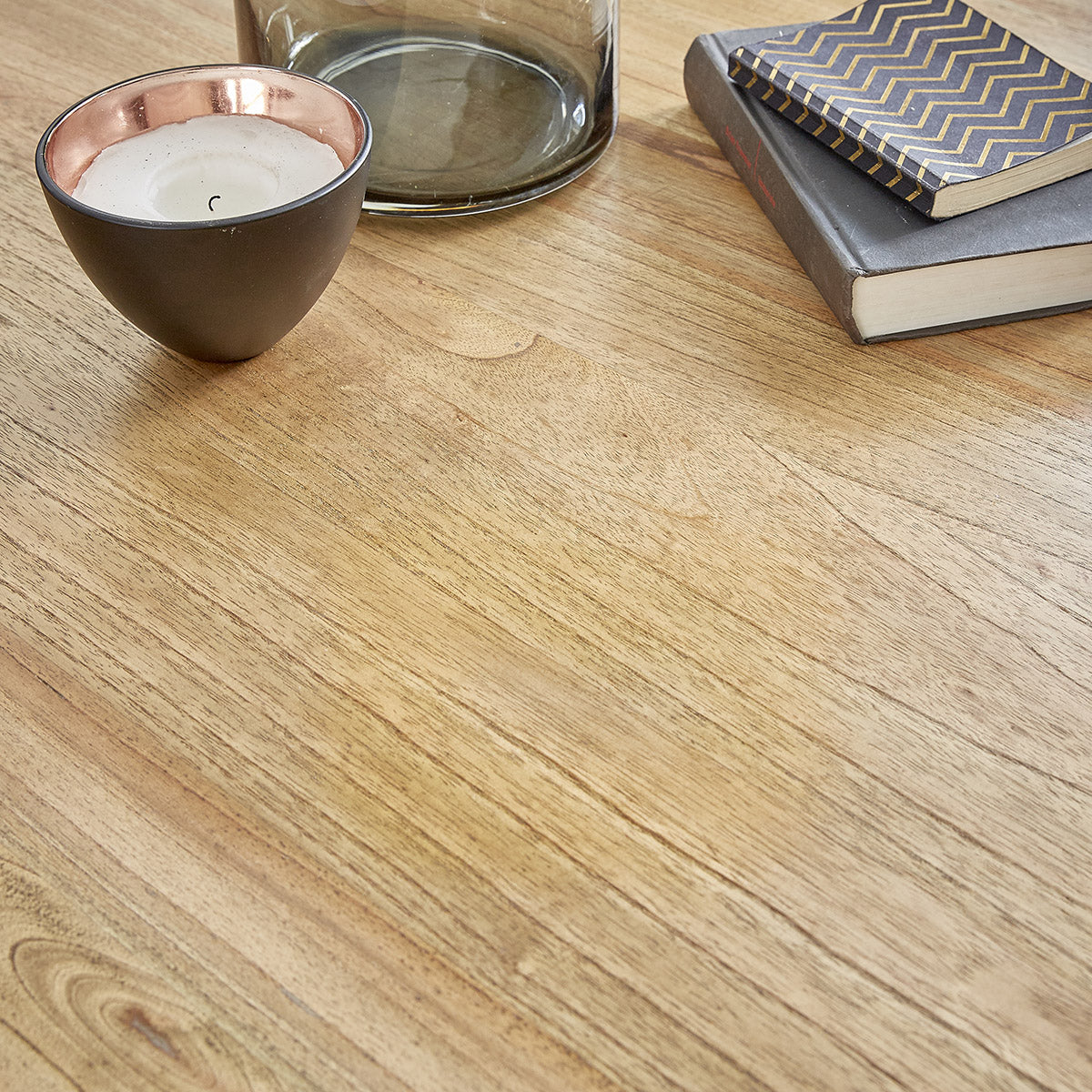 BASILE - Tavolino in mindi massello Ø 100 cm