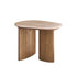 Tavolino in teak massello e marmo organico