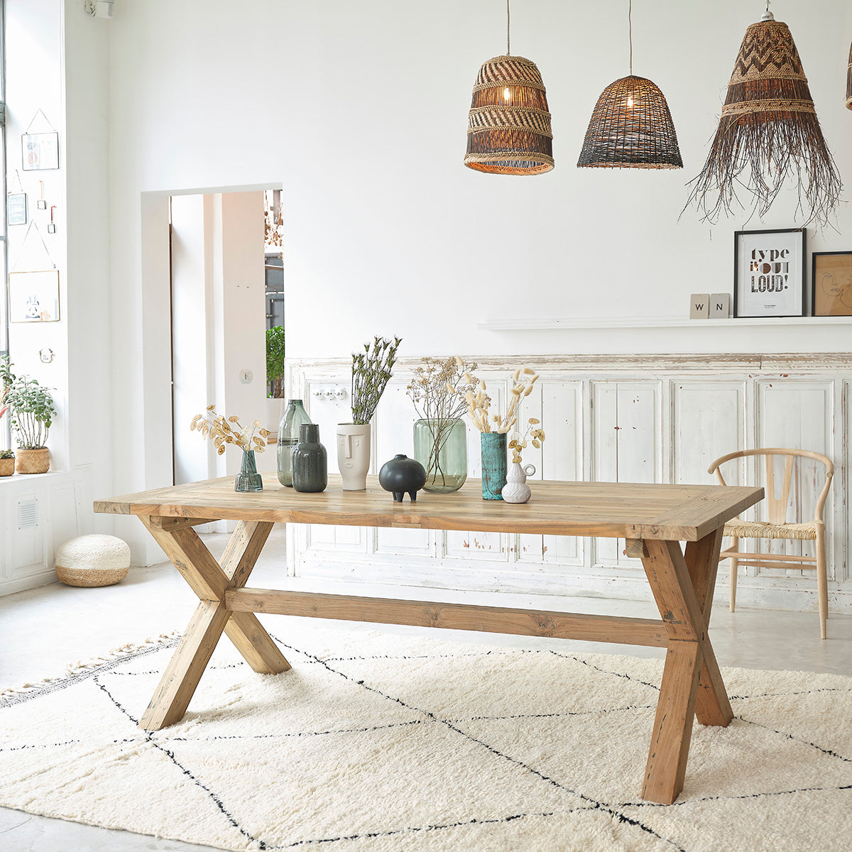 CARGO - Tavolo in teak massello riciclato 8 pers.