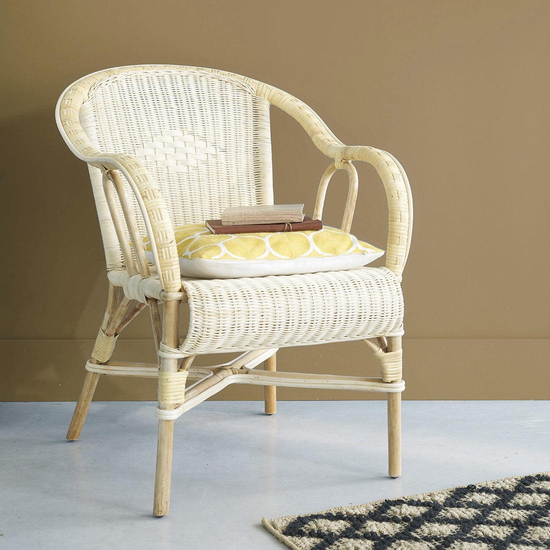 ALBANE - Poltrona in rattan naturale