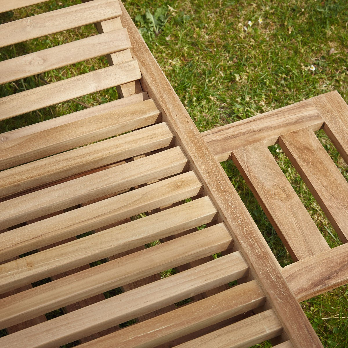 MALTE - Lettino in teak massello (set di 2)