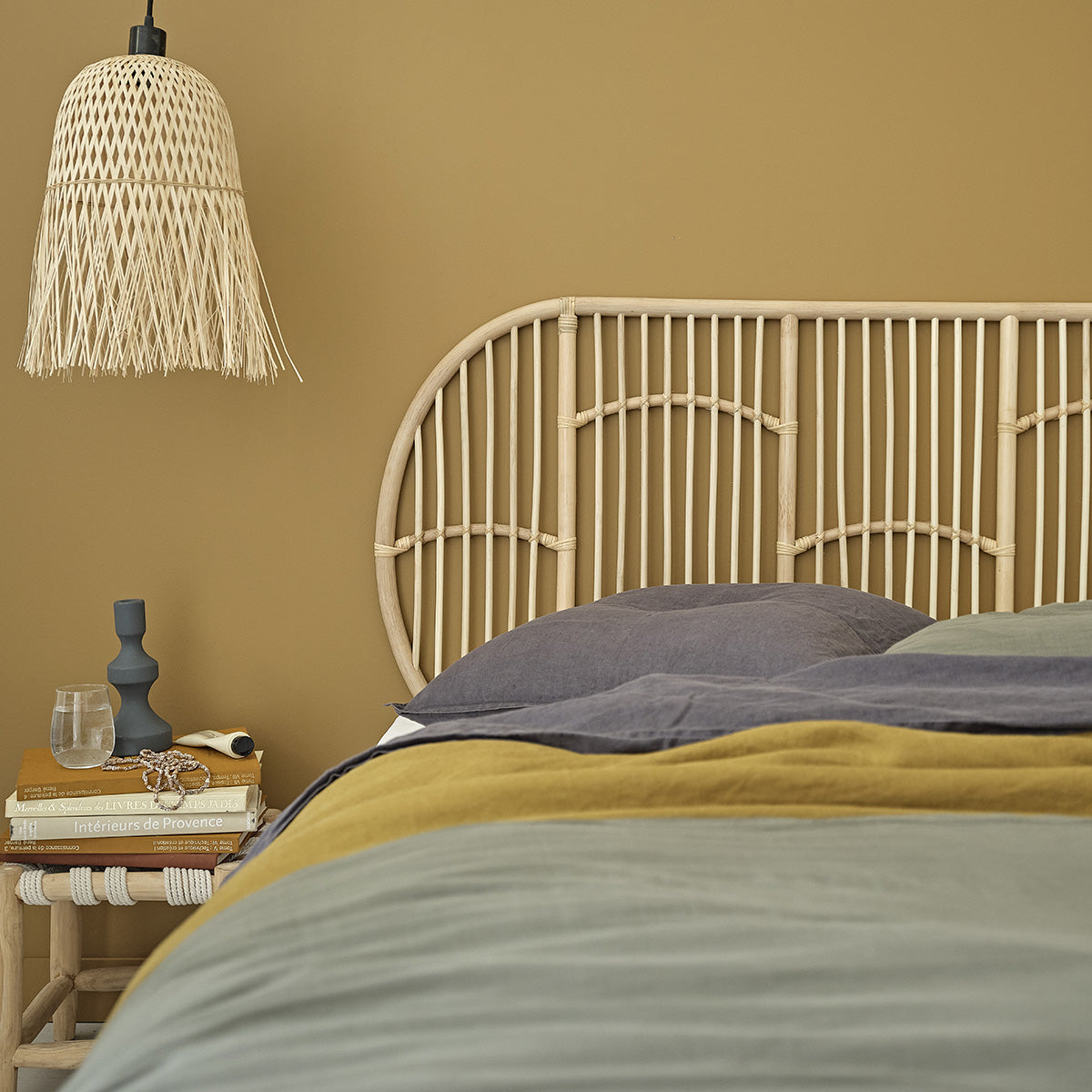 BOHO - Testiera in rattan 160 cm