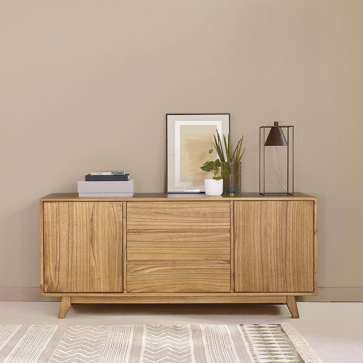 FIFTIES - Cassettiera in legno mindi 160 cm