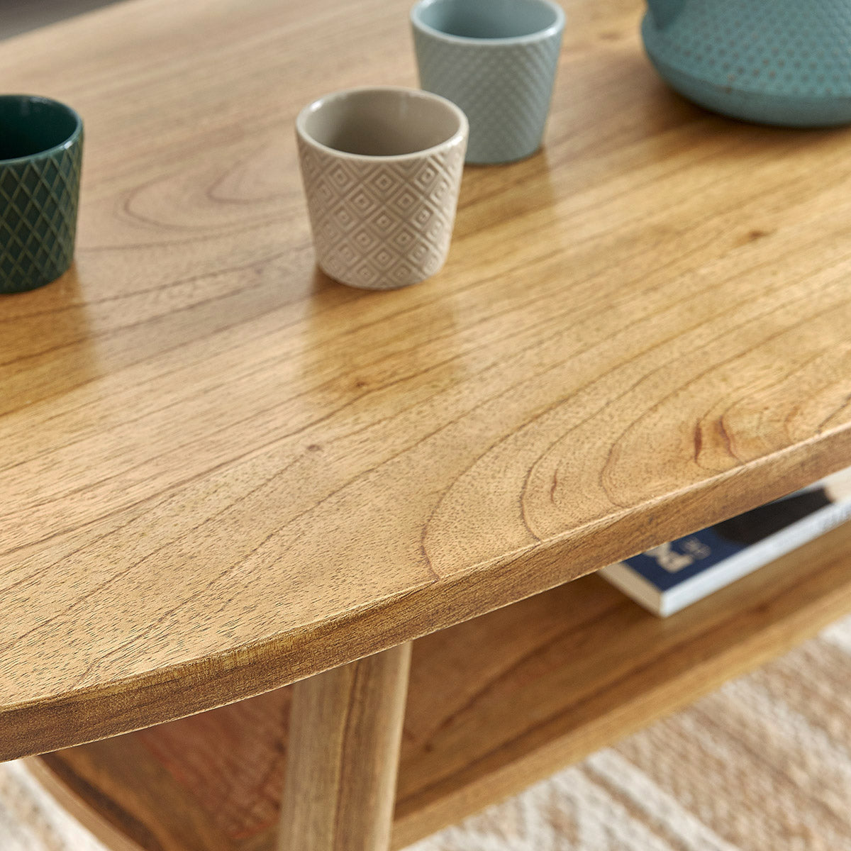 TILO - Tavolino in mindi massello 160 cm