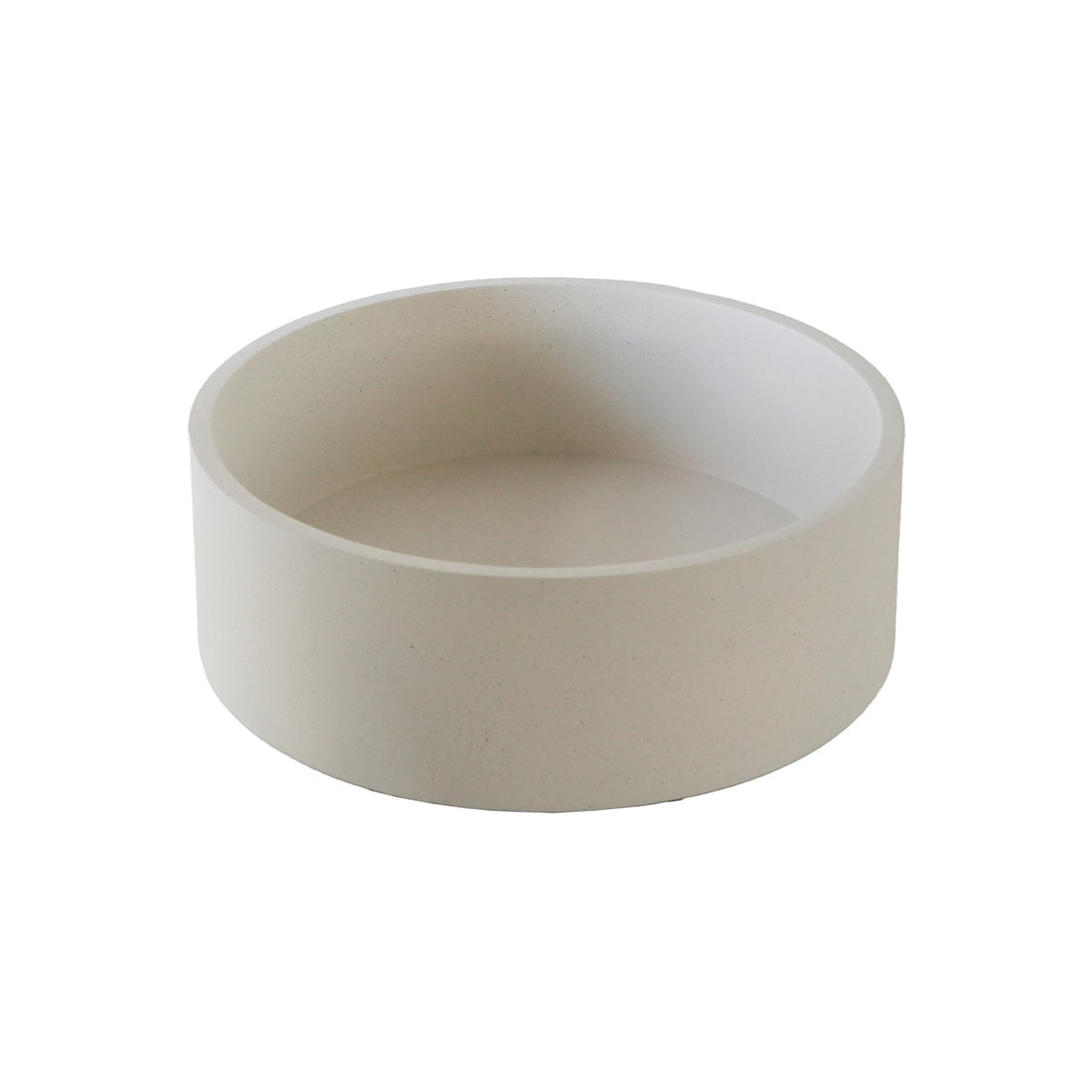 LENA - Lavabo in cemento beige Ø37 cm