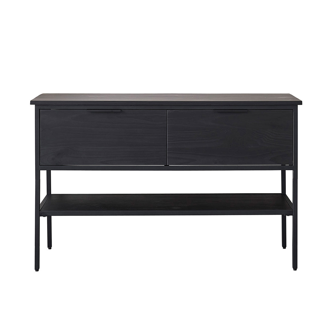 NEVEN - Mobile sottolavabo in pino massello e metallo 120 cm