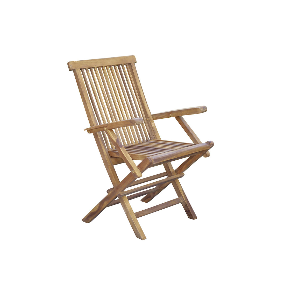 BALI - Poltrona da giardino pieghevole in teak massello oliato