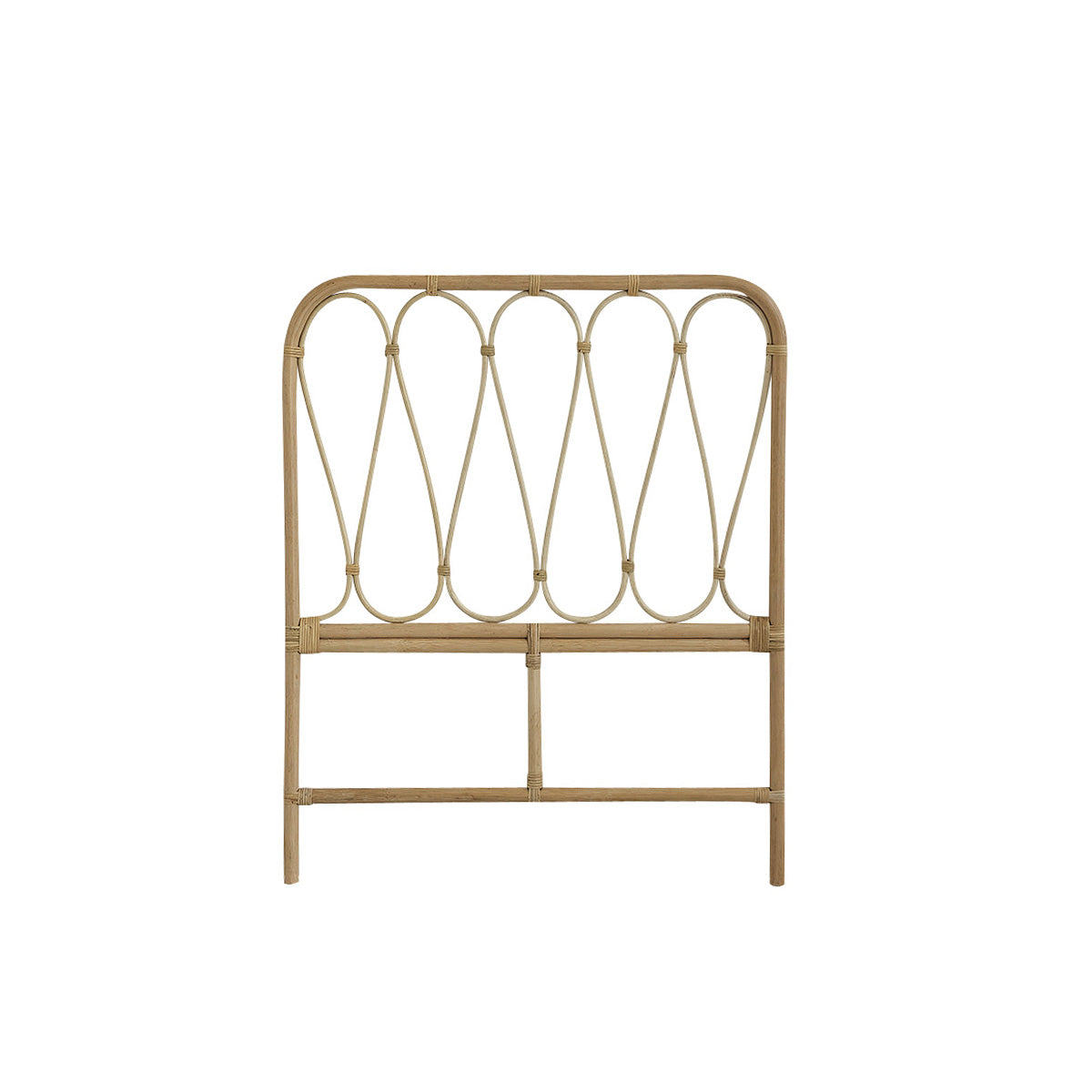 BOHO - Testiera per bambini in rattan 90 cm