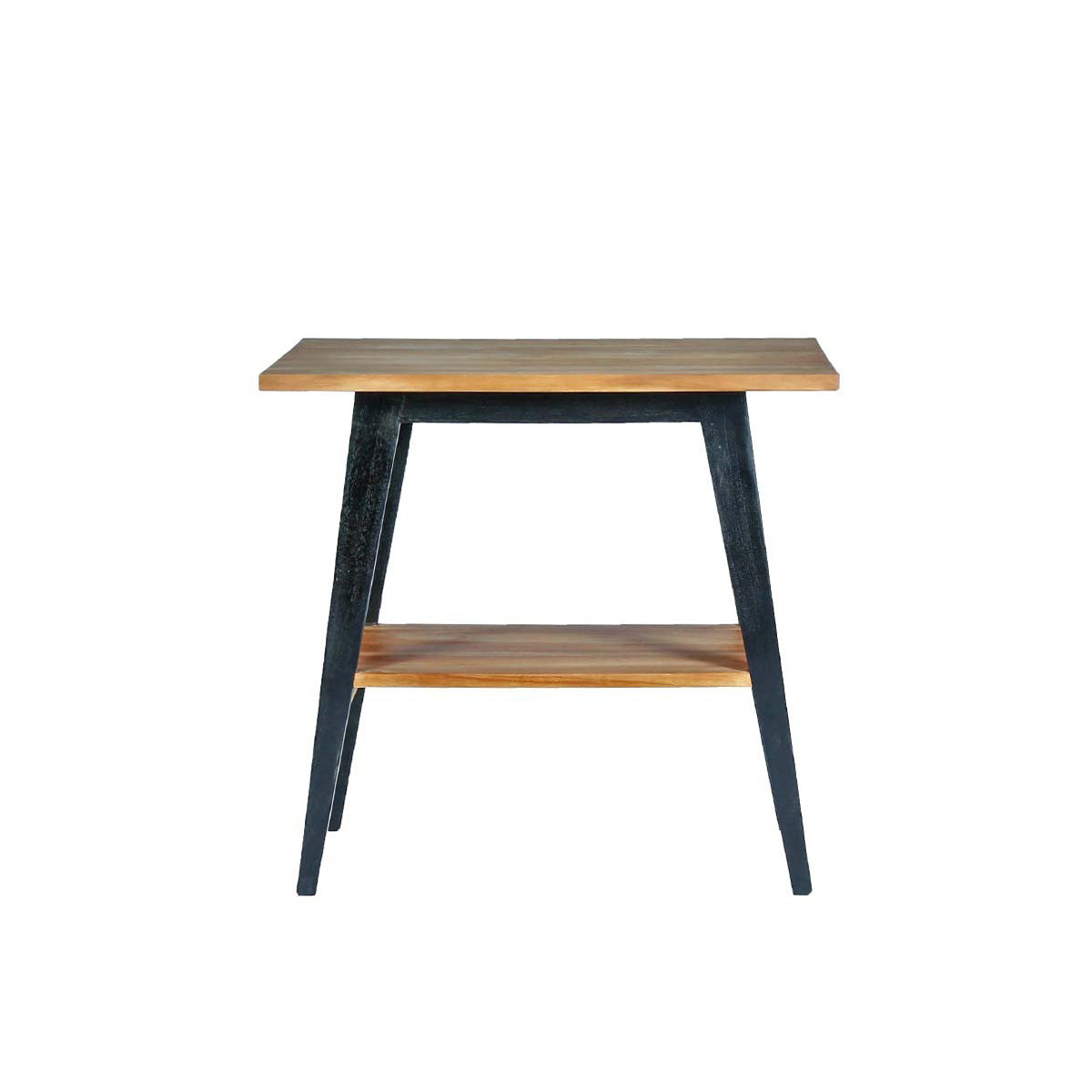 SARA - Mobile da bagno in teak massello con gambe nere 80 cm