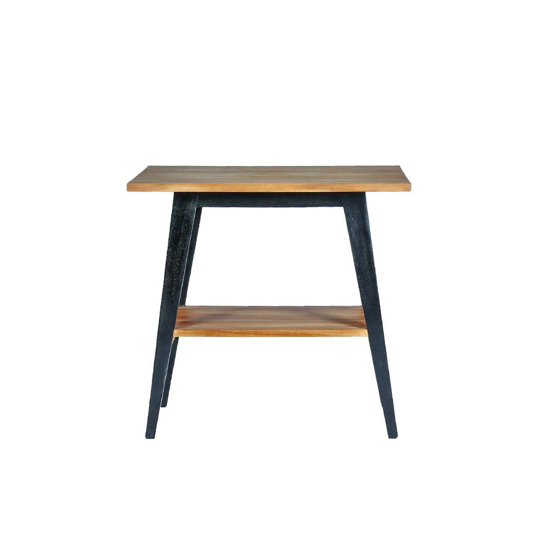 SARA - Mobile da bagno in teak massello con gambe nere 80 cm