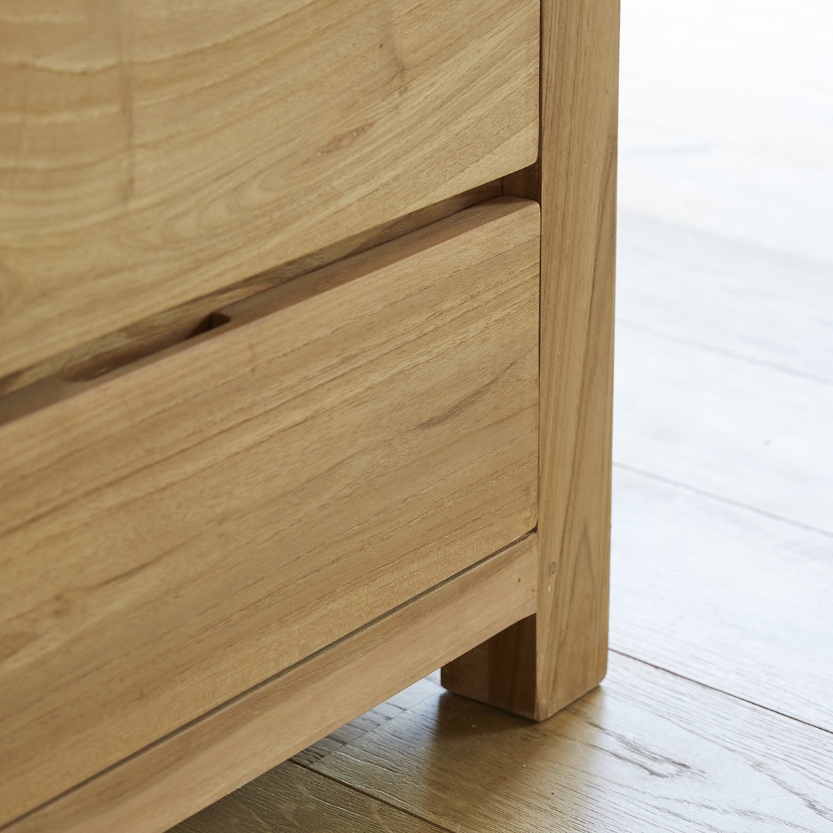 BOSTON - Mobile TV in teak massello 150 cm