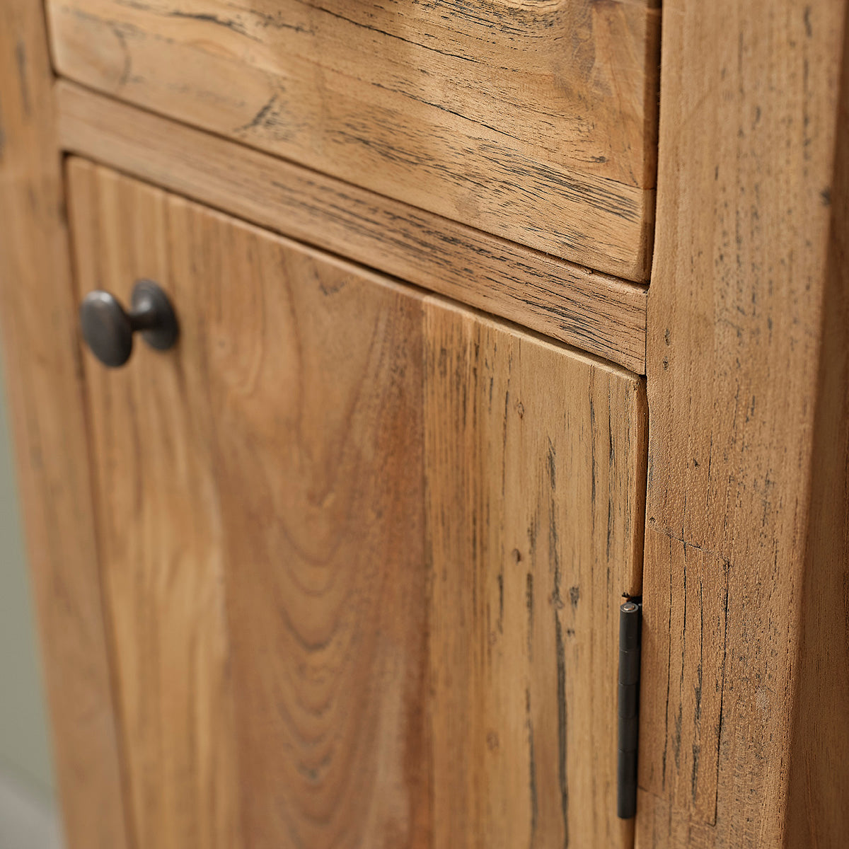 AUSTIN - Colonna in teak massello riciclato 170 cm