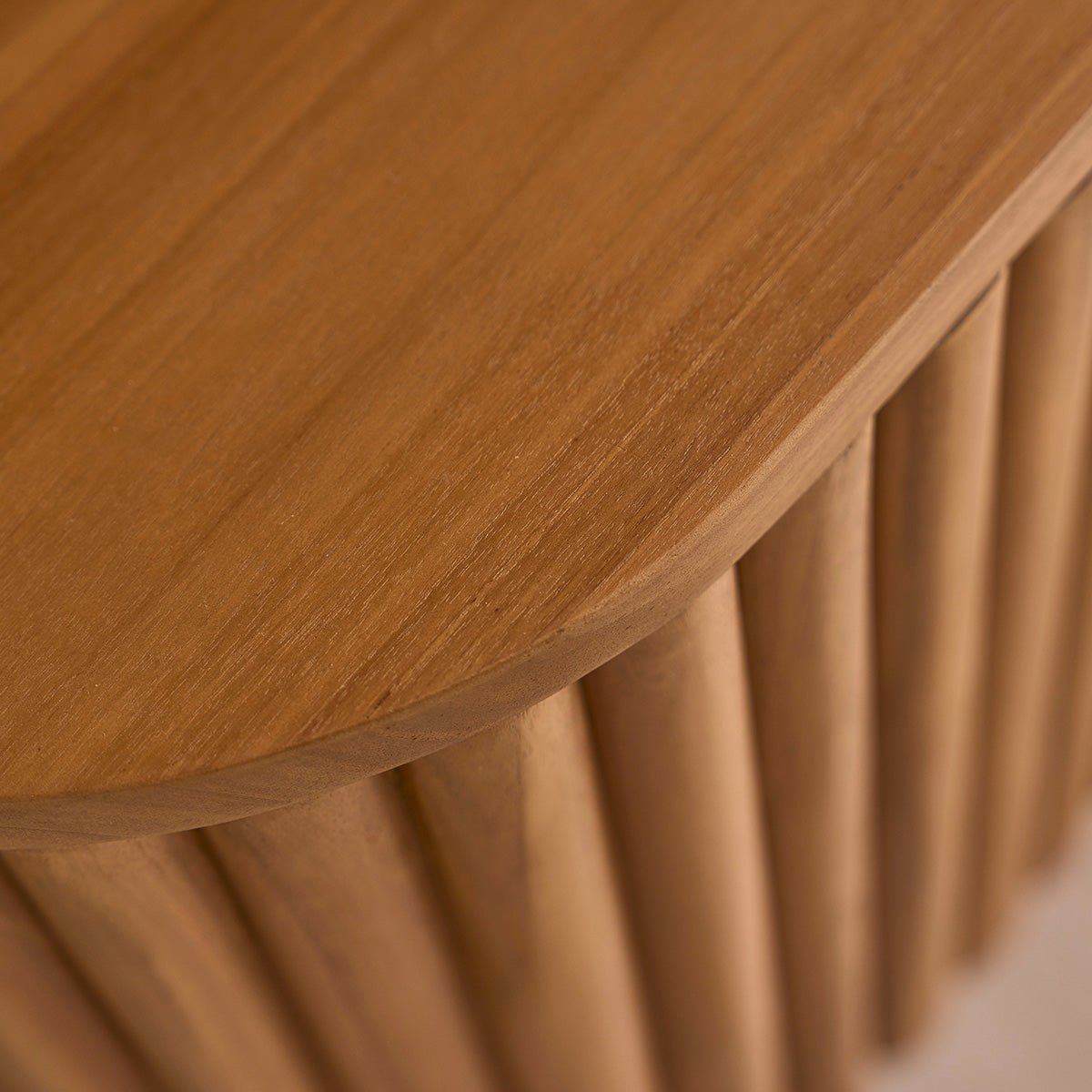 BELIZE - Mobile porta TV sospeso in teak massello 170 cm