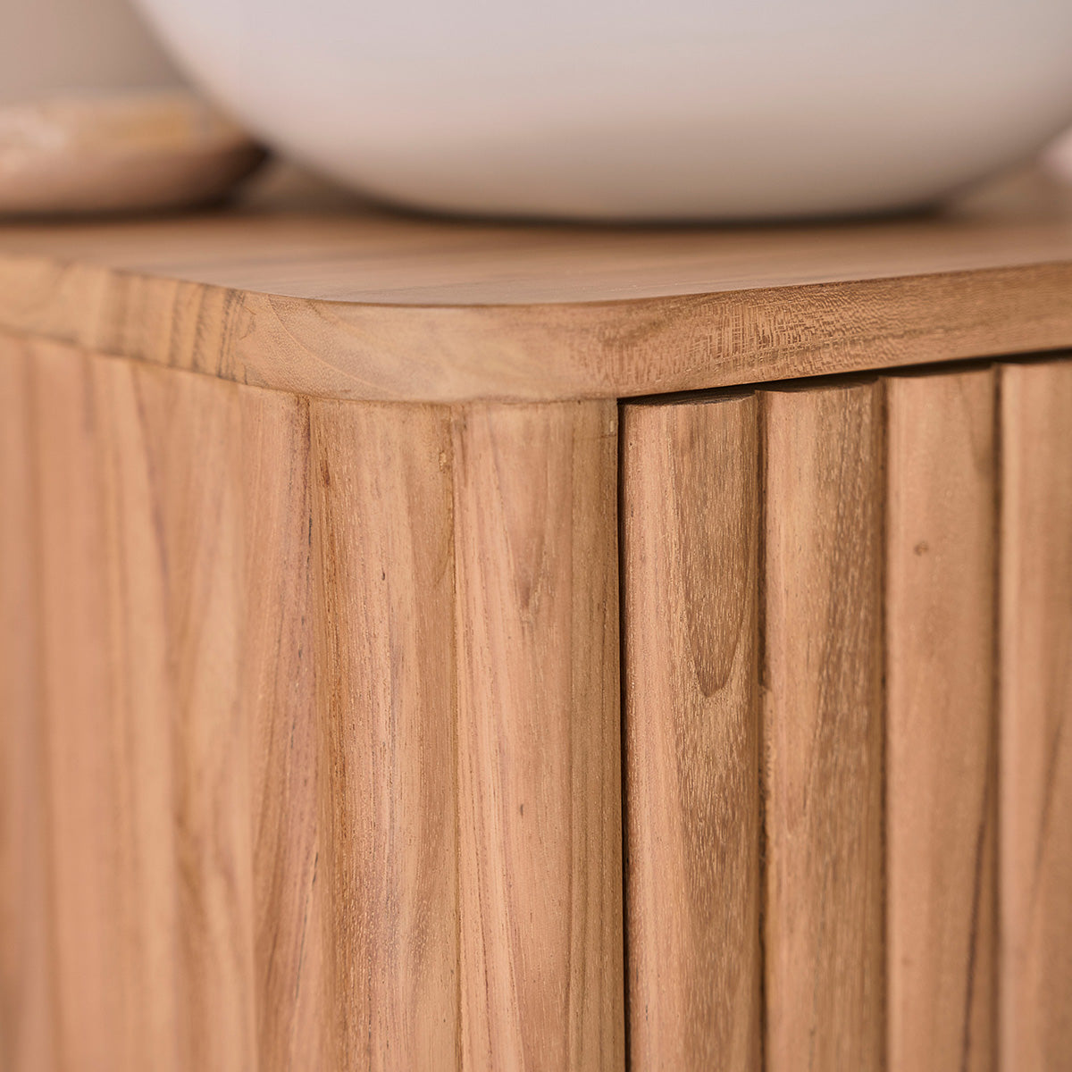 BELIZE - Lavabo sospeso in teak massello 40 cm