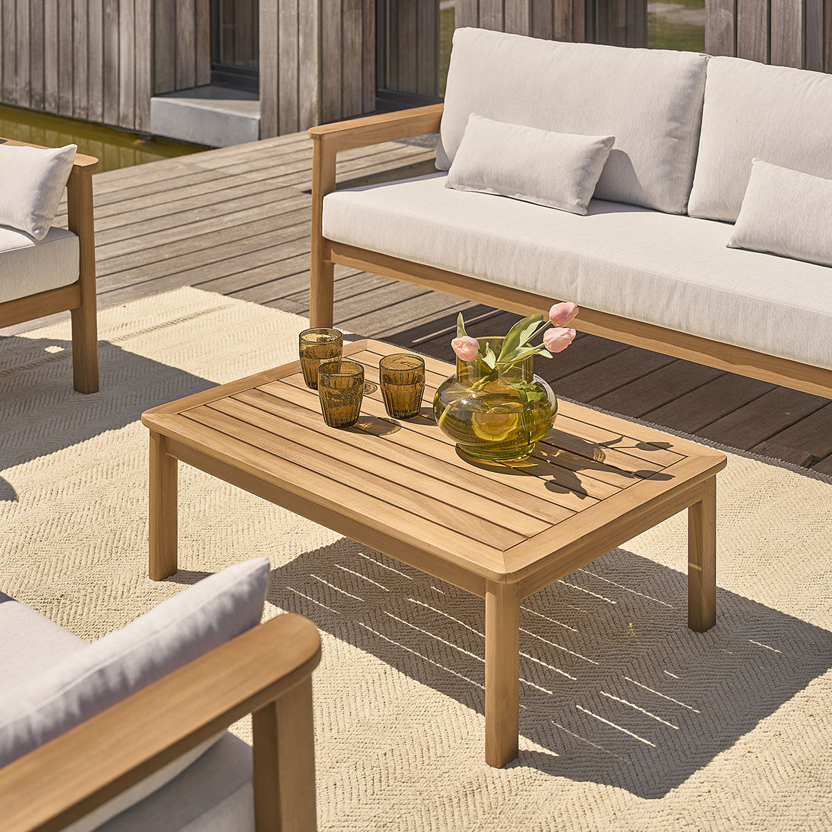 MAORA - Tavolino da giardino in teak massello