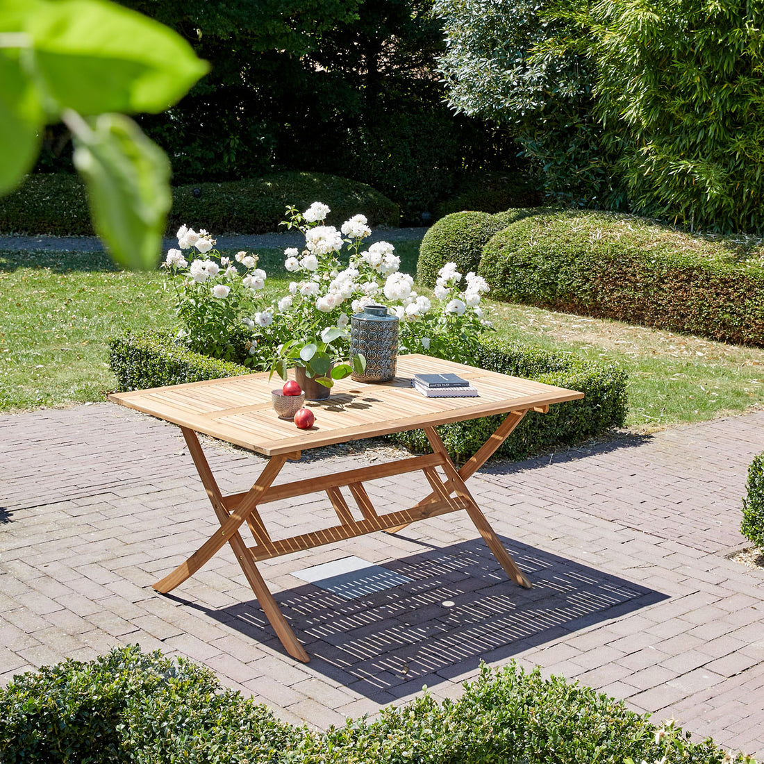 HANOÏ - Table de jardin en acacia massif 6 pers.