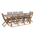 Set di mobili da giardino in acacia FSC 8/10 pers.