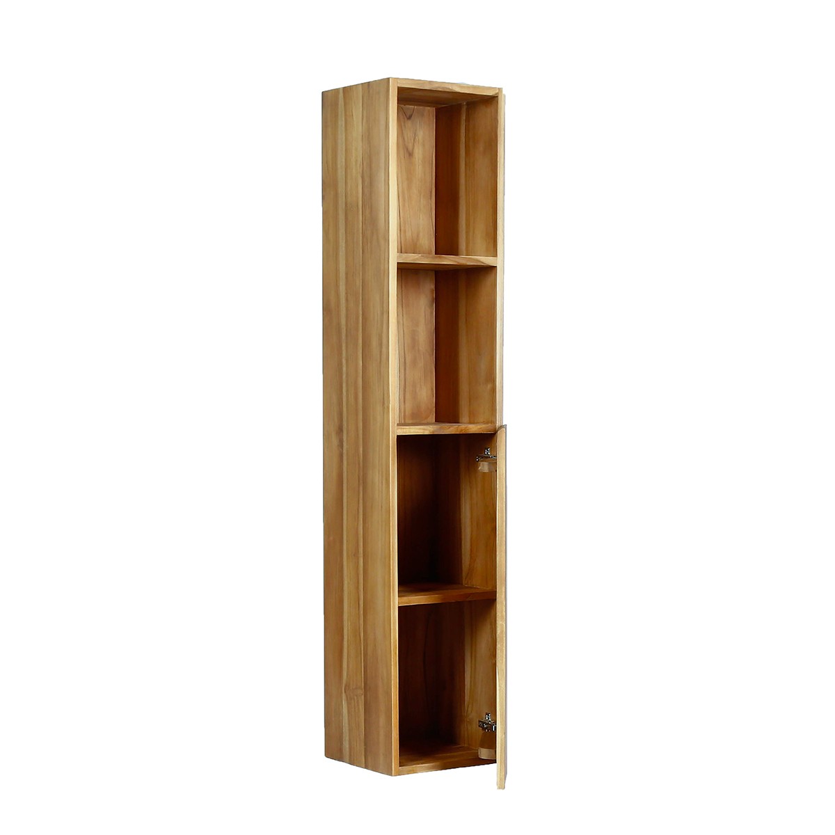 Colonna da bagno in teak massello sospesa 150 cm
