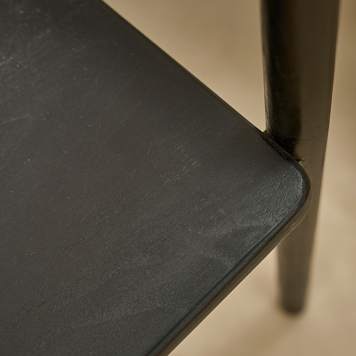 AMBRE - Set di 2 sedie in teak massello nero