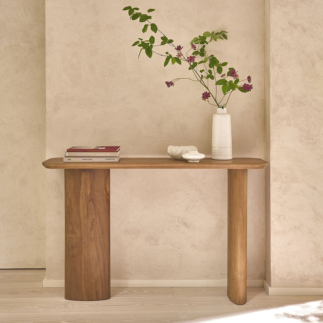 CALMA - Consolle in teak massello 120 cm