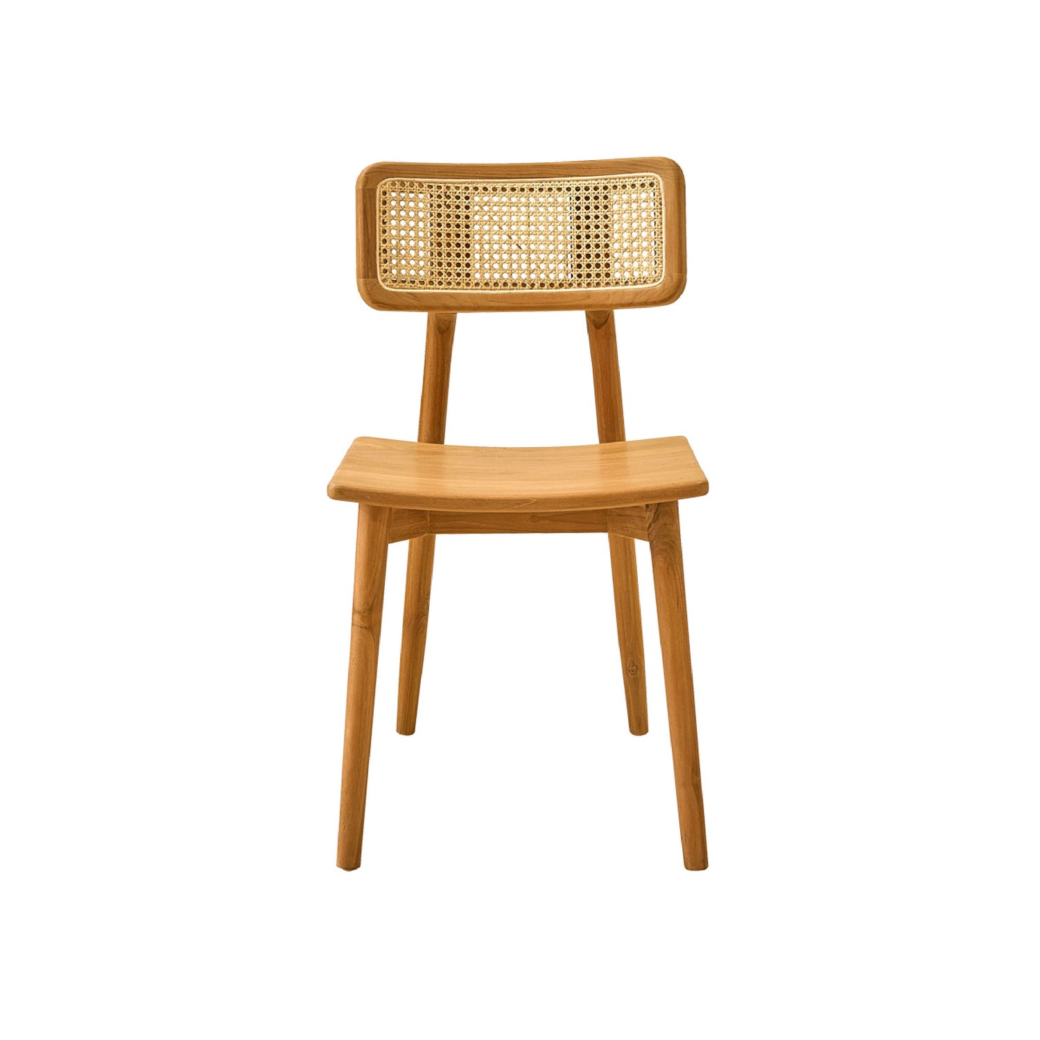 SIXTINE - Sedia in teak massello e midollino