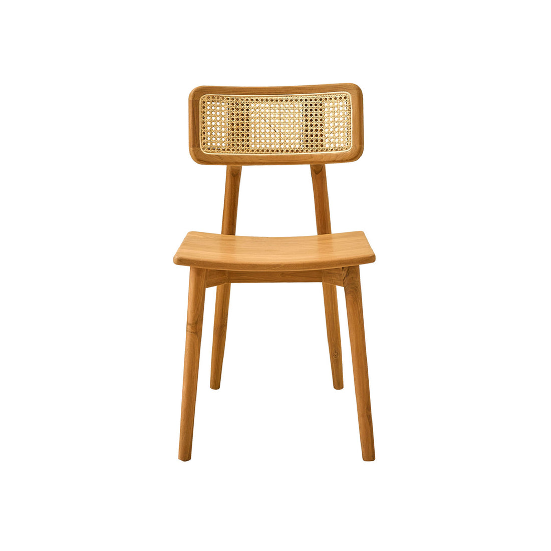 SIXTINE - Sedia in teak massello e midollino