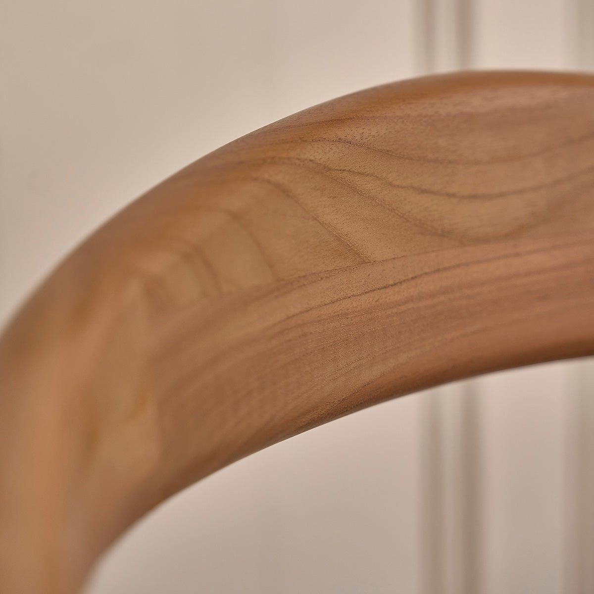 AMBRE - Sedia in teak massello con seduta in velluto a coste color kaki