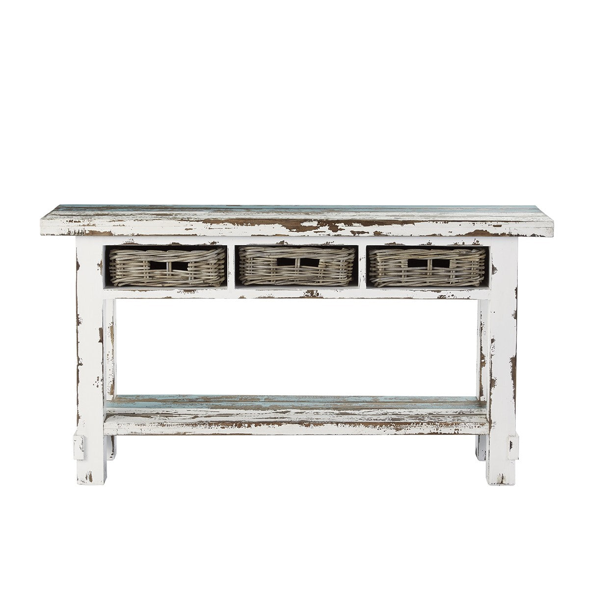 ATLANTIC - Consolle in legno massello riciclato 150 cm